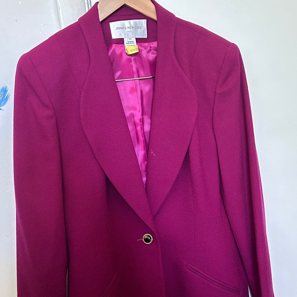 Jones New York Women's Pink and Purple Suit
